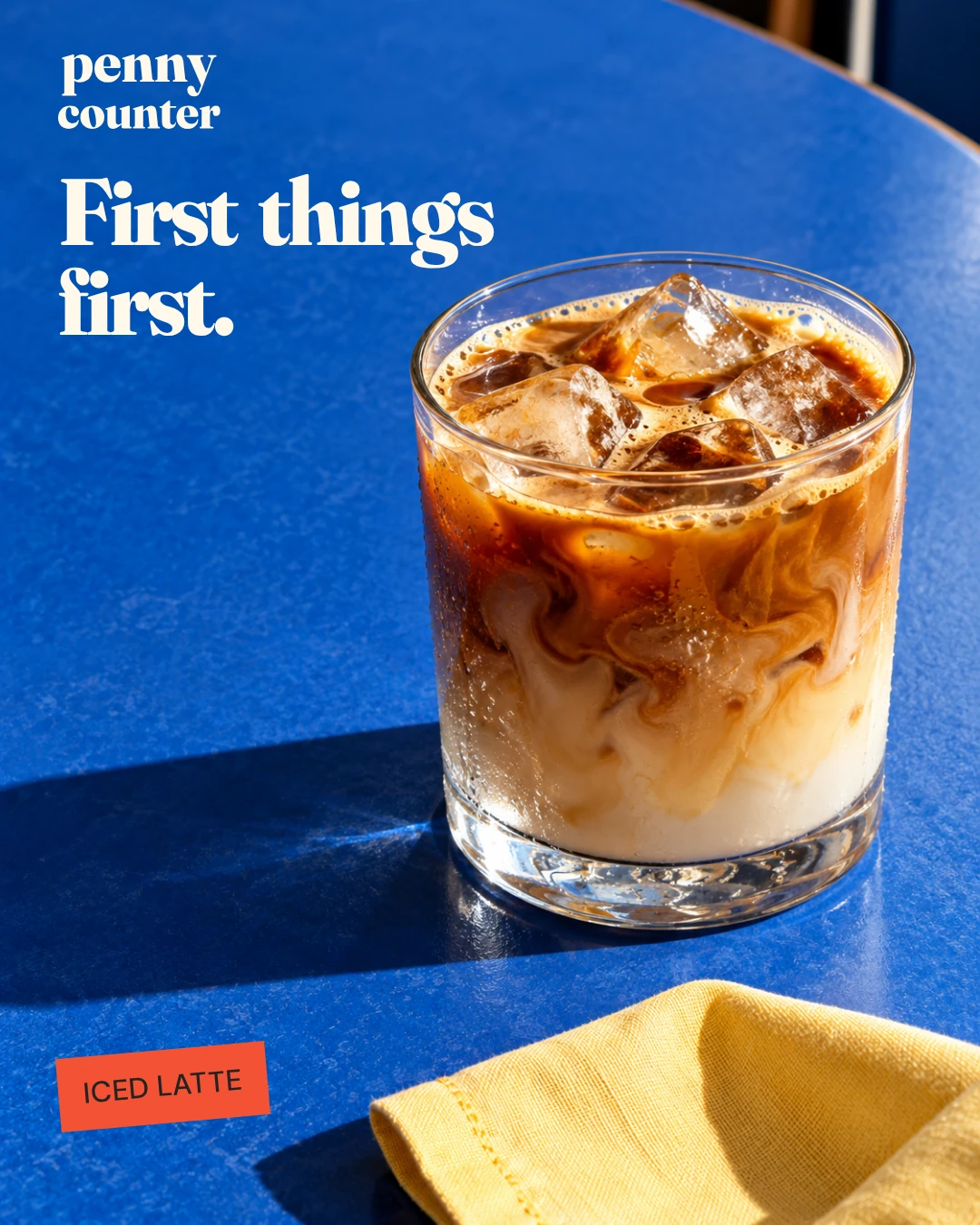 Penny Counter iced-coffee campaign
